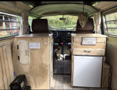 A VW T2 Classic Campervan called Miss-Blue and for hire in Mansfield, Nottinghamshire