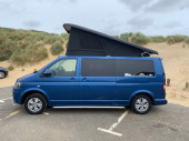 A VW T5 Campervan called BluT5 and for hire in Sittingbourn, Kent