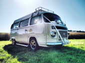 A VW T2 Brazilian Campervan called Mabel and Ready for the Wedding! for hire in Arundel, West Sussex