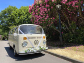 A VW T2 Classic Campervan called bellaweddingcamper and Bella for hire in Warfield, Berkshire