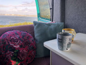 A VW T5 Campervan called GypsyGreen and for hire in Torquay, Devon