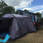 Flo and large driveaway awning