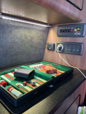 A VW T5 Campervan called Flo and Games at your request for hire 