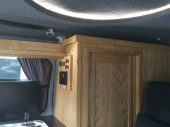 A VW T6 Campervan called Dilys and Bespoke carpentry and lighting. for hire in Shrewsbury, Shropshire