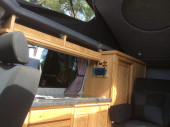 A VW T6 Campervan called Dilys and Carpentry made bespoke. for hire in Shrewsbury, Shropshire
