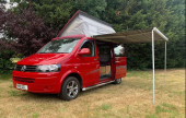 A VW T5 Campervan called Red-Rosie and for hire in Stanford Le Hope, Essex