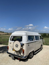 A VW T2 Brazilian Campervan called Mabel and for hire in Arundel, West Sussex