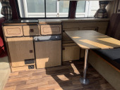 A VW T3 Campervan called Tiki-Red and for hire in Portsmouth, Hampshire