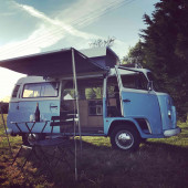 A VW T2 Brazilian Campervan called Buffy and for hire in Lechlade, Gloucestershire