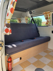 A VW T2 Brazilian campervan called Mabel and for hire in Arundel, West Sussex