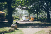 A VW T1 Splitscreen Campervan called bluecreamsplit and For bridesmaids too.. for hire in Gillingham, Kent
