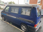 A VW T4 Campervan called BigBlue and Side view for hire in Teignmouth, Devon
