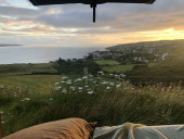 A VW T5 campervan called Herve and Watch sunsets from your bed for hire in Gifford, East Lothian