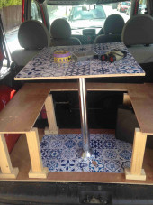 table pops out