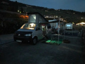 A VW T5 Campervan called Super-Silver and for hire in , Gloucestershire