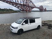 A VW T5 Campervan called Polar-Bear-1021 and for hire in GB-SCT, Edinburgh