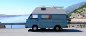 A VW LT35 Campervan called Mokos and for hire in Ljubljana, Slovenia