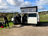 Side elevating pop top makes Panda very spacious
