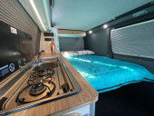 A VW T6 Campervan called Morvoren and for hire in Helston, Cornwall