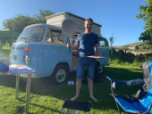 A VW T2 Classic Campervan called Bertie and for hire in Huddersfield, West Yorkshire