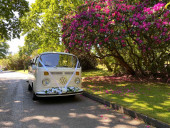 A VW T2 Classic Campervan called bellaweddingcamper and for hire in Warfield, Berkshire