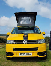 A VW T5 Campervan called Wolfie and for hire in Derbyshire, Derbyshire