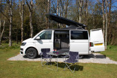 A VW T6 Campervan called Patsy-the-Pasty-Wagon and for hire in , Cornwall