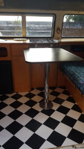 A VW T2 Classic Campervan called Sandy and Dining table for hire in Bristol, Somerset