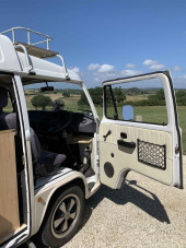 A VW T2 Brazilian campervan called Mabel and for hire in Arundel, West Sussex