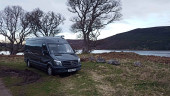 A Mercedes Sprinter Campervan called Deviate and for hire in Orkney, Orkney Islands