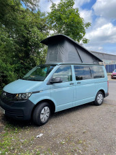 A VW T6 Campervan called Scoobie and for hire in , Cambridgeshire