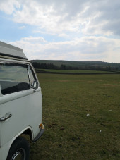 A VW T2 Classic Campervan called Dolly and for hire in Swinton, Greater Manchester