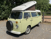 A VW T2 Classic Campervan called Kevin---the---Camper and for hire 