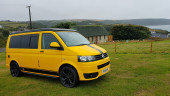 A VW T5 Campervan called Wolfie and for hire in Derbyshire, Derbyshire