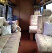 A Mercedes Sprinter Campervan called Luna and for hire in Stockport, Greater Manchester