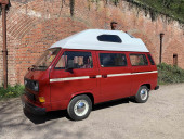 A VW T3 Campervan called CherryDub and for hire in Portsmouth, Hampshire