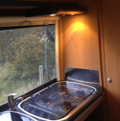 A Mercedes Sprinter Campervan called Luna and for hire in Stockport, Greater Manchester