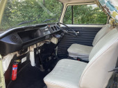 A VW T2 Classic Campervan called Kevin---the---Camper and for hire 