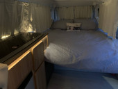 A VW T2 Classic Campervan called Tilly-the-camper and for hire 