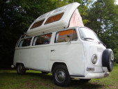 A VW T2 Classic Campervan called dormobile and for hire in Surrey, Surrey