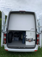 Rear view large boot space.